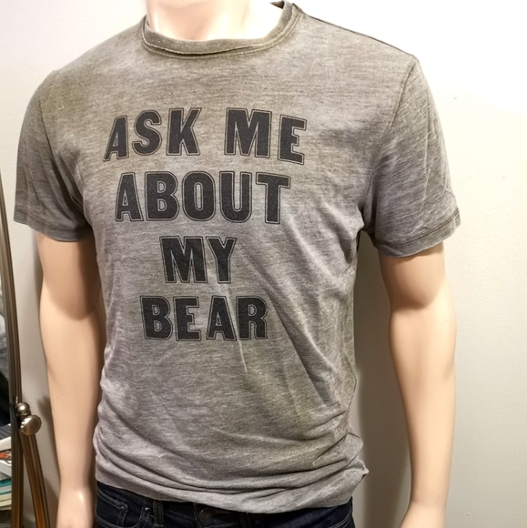 Lucky Brand Venice Burnout "Ask Me About My 🐻" - Picture 1 of 6